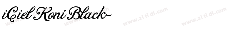 iCielKoni Black字体转换